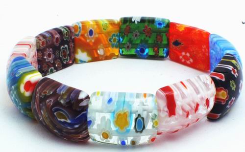 Gorgeous Millefiori Bracelet - Explosion of Color!