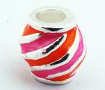 Candyfloss Twirl Troll Bead - 12 x 11mm