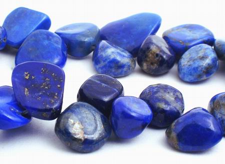 Majestic Royal Blue Lapis Nugget Beads