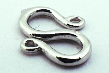 20 Little S Hooks - 11mm x 10mm x 1.2mm