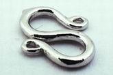 20 Little S Hooks - 11mm x 10mm x 1.2mm