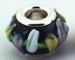 2 Yellow & White Troll Beads - 14mm