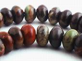 80 Earthy Lake Superior Agate Rondelle Beads