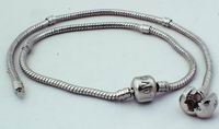 2 Flexable Blank Charm Bracelets - for Troll Beads