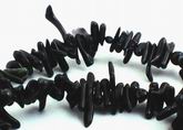 Unusual Black Coral Chip Beads