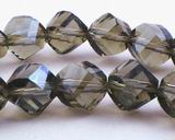 20 Sleek Grey FAC Sparkling Crystal Beads