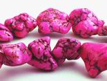 Seductive Pink Turquoise Nugget Beads