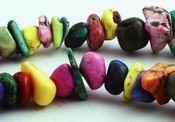 Small Rainbow Turquoise Nugget Beads