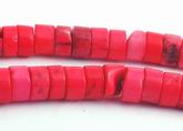 164 Seductive Salmon Pink Turquoise Heishi Beads