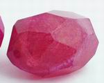 Large Deep Violet Red FAC Agate Nugget Focal Bead