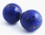 4 Large Royal Blue Lapis Beads - 16mm