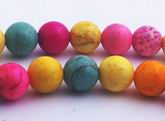 Colorful Rainbow Turquoise 6mm Beads
