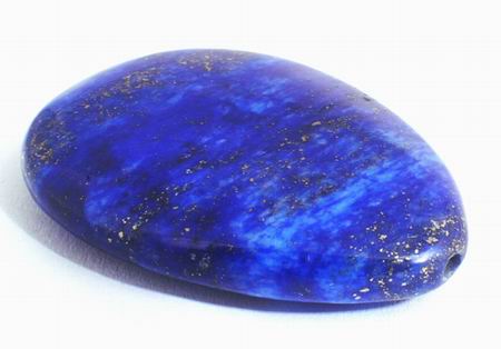 Arabian night-Blue & Gold Lapis Teardop Bead