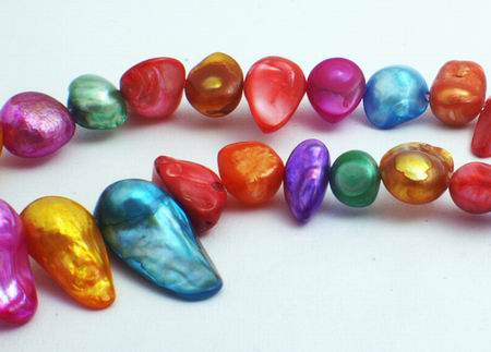 Large Rainbow Blister Pearls - Unusual!