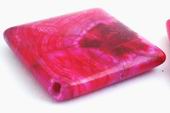 5  Deep Pink Diamond  Crazy Lace Agate Beads
