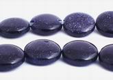 Dramatic Sparking Bluestone Button Beads