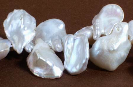 Large Silky Keshi Pearls - very nice!