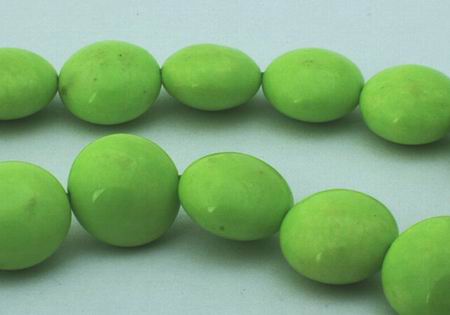 Refreshing Apple Green Gaspeite Button Beads
