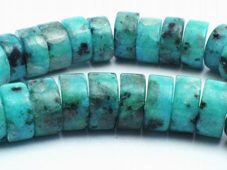 41 Large Hemimorphite Heishi Disc Beads