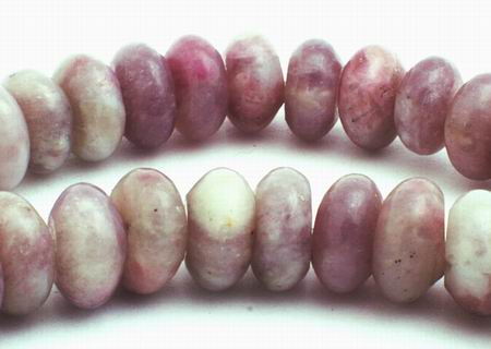 90 Relaxing Lepidolite Rondelle Beads