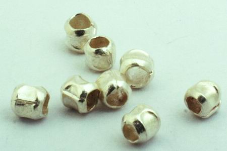 10 Tiny Drum #2 Thai Silver Bead Spacers - 2mm x 2.5mm