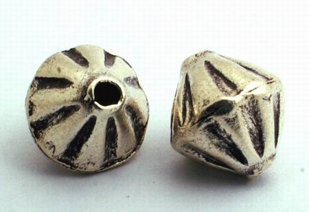 Bicone Thai Silver Spacer - 9mm x 8mm