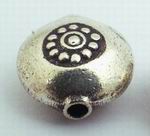 Large Round Thai Silver Bead Spacer - 11mm x 6mm