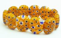 Bright Yellow Millefiori Bracelet