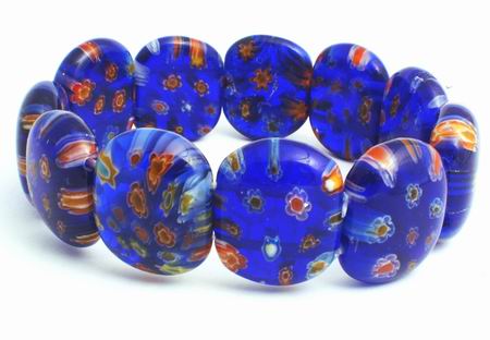 Gorgeous Royal Blue Millefiori Bracelet