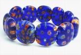 Gorgeous Royal Blue Millefiori Bracelet