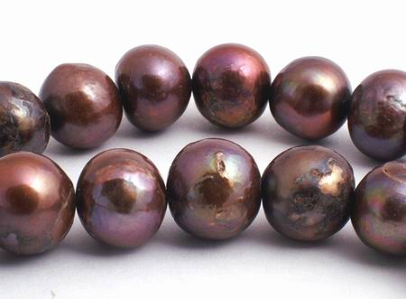 Delicious Chocolate Pearls - 8mm to 9mm