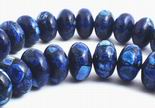 51 Large Blue Turquoise Rondelle Beads