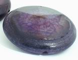 Huge Unusual Deep Purple Diamond Fire Agate Bead