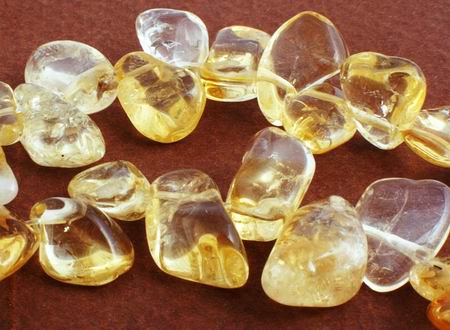 Gleaming Citrine Nugget Drops