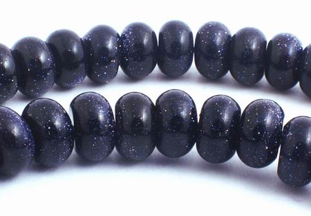 79 Sparkling BlueStone Rondelle Beads