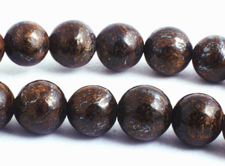 Enchanting 6mm Bronzite Beads - Unusual