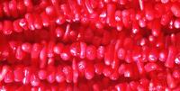 Rich Red Coral Chip Bead Strand