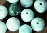 6 Huge 14mm Chinese Jade Beads