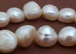 36 Large Lustrous Pearl Nuggets - 12mm