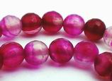 65 Faceted Deep Violet Agate 6mm Beads