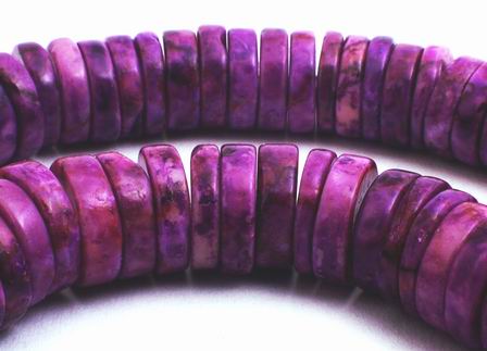 146 Violet Turquoise Heishi Disc Beads