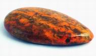 2 Large Summer Orange Turquoise Teardrop Beads - 50mm