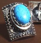 Glamorous Victorian Blue Turquoise Ring