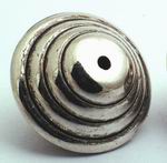 6 Shiny Silver Swirl Spinning-Top Spacers