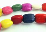 50 Summer Rainbow Turquoise Nugget Beads - Colorful