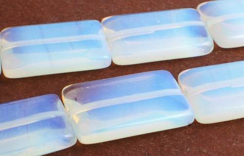 Shimmering Opalite Moonstone Pillow Beads