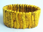 Chunky Summer Goldenrod Yellow Turquoise Bracelet