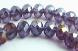 Sparking FAC Silver & Purple AB Crystal Beads