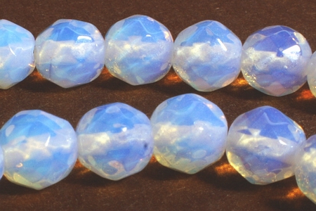 Mystical Faceted 6mm Opalite Moonstone Beads