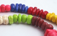 Vibrant Rainbow Turquoise Nugget Beads